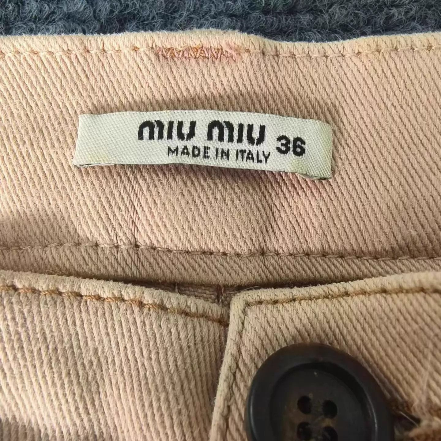 Miu Miu MIU MIU women's blush pink chino pants 36 99 Size 25" / US 0 / IT 36 - 3 Thumbnail
