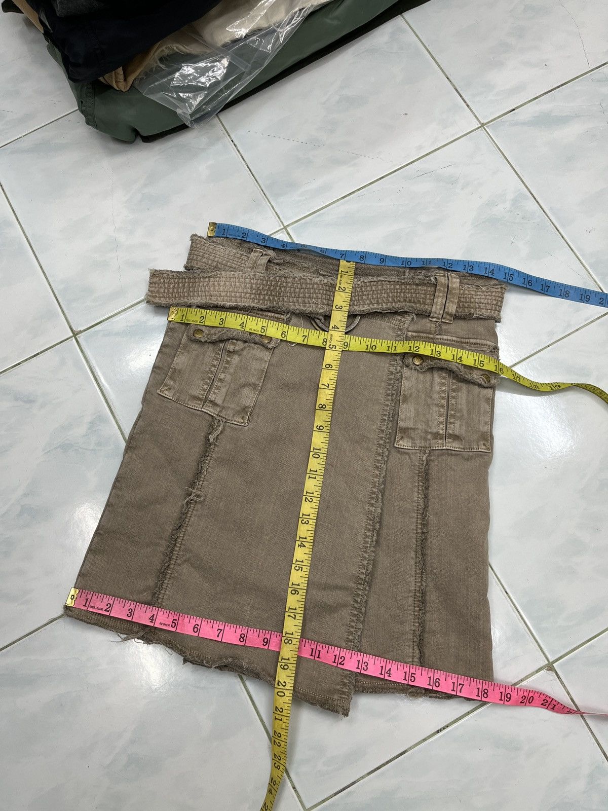 Japanese Brand 🔥🔥🔥ARCHIVE FLAMINGGO WRAP BELT SKIRTS Size 29" - 14 Thumbnail
