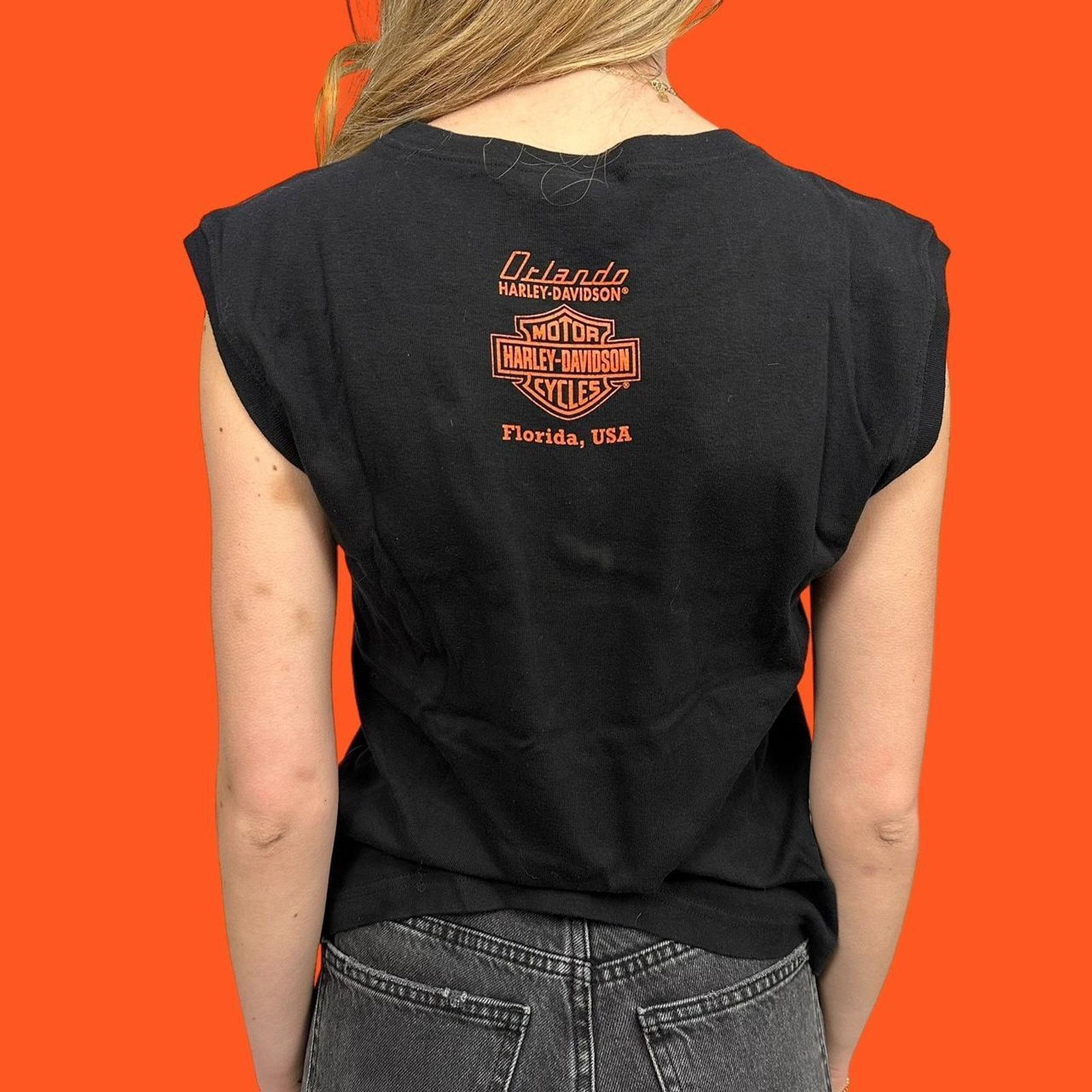 Harley Davidson Vintage Woman’s Harley Davidson Live To Ride Tee Rhinestone Size M / US 6-8 / IT 42-44 - 4 Thumbnail