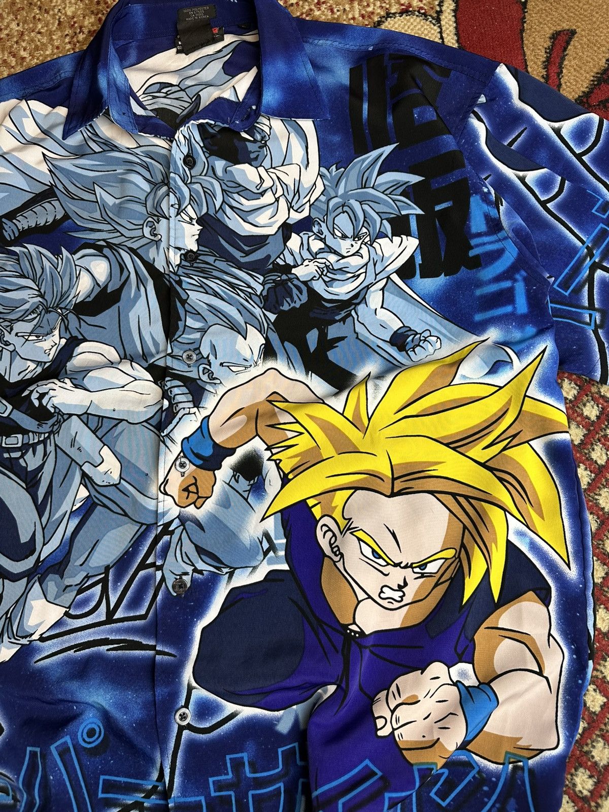 Japanese Brand × Vintage Vintage short sleeve dragon ball z button up L/XL anime art Size US L / EU 52-54 / 3 - 3 Thumbnail