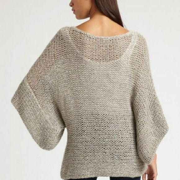 Theory Theory Davini Zebra Sweater Sz S Gray Gold Alpaca Wool Marle Size S / US 4 / IT 40 - 5 Thumbnail
