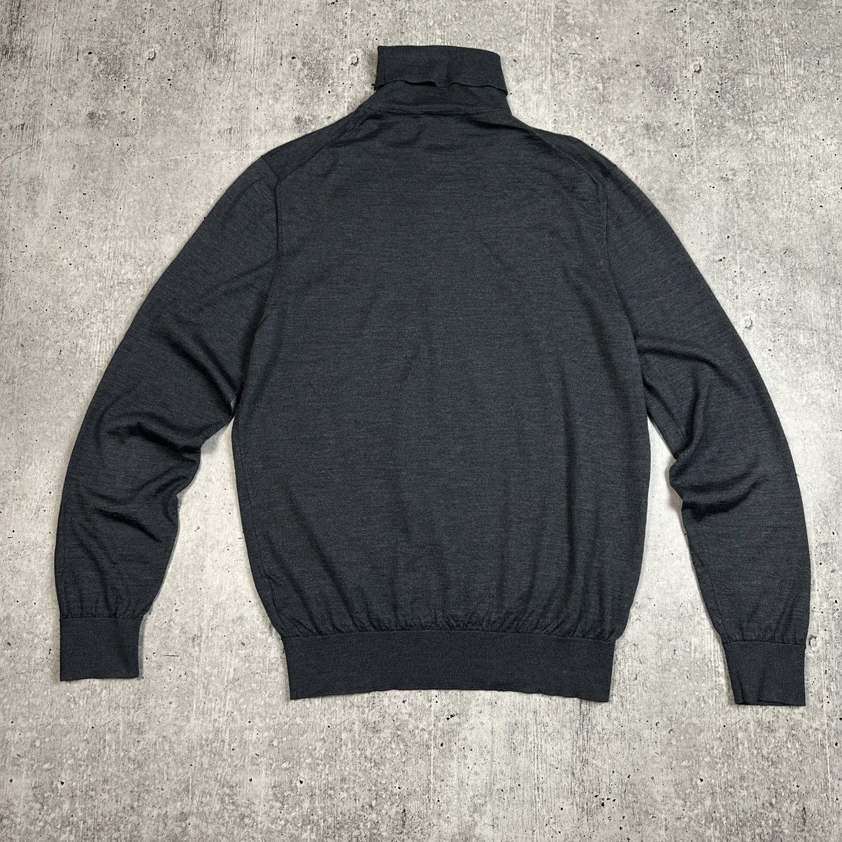 Ermenegildo Zegna Ermenegildo Zegna Polo Neck Jumper Sweater Cashmere Silk Size US L / EU 52-54 / 3 - 12 Thumbnail