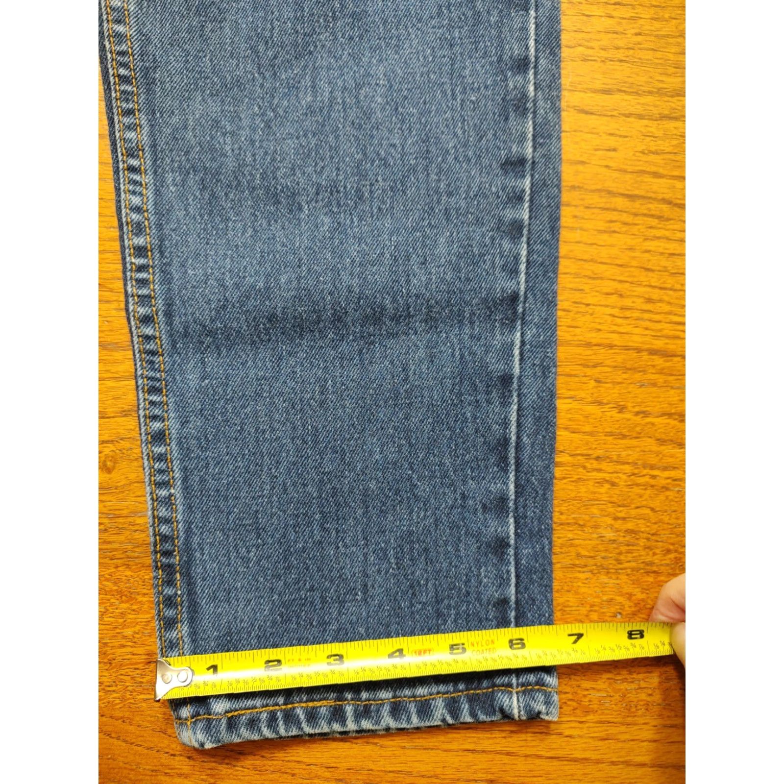 Levi's VINTAGE Levi's 550 Jeans Womens 29x33 3 High Waist Relaxed Tapered 100% Cotton Blue Denim 5-Pocket 90s USA Retro Modern Fit Womens Size 29" - 7 Thumbnail