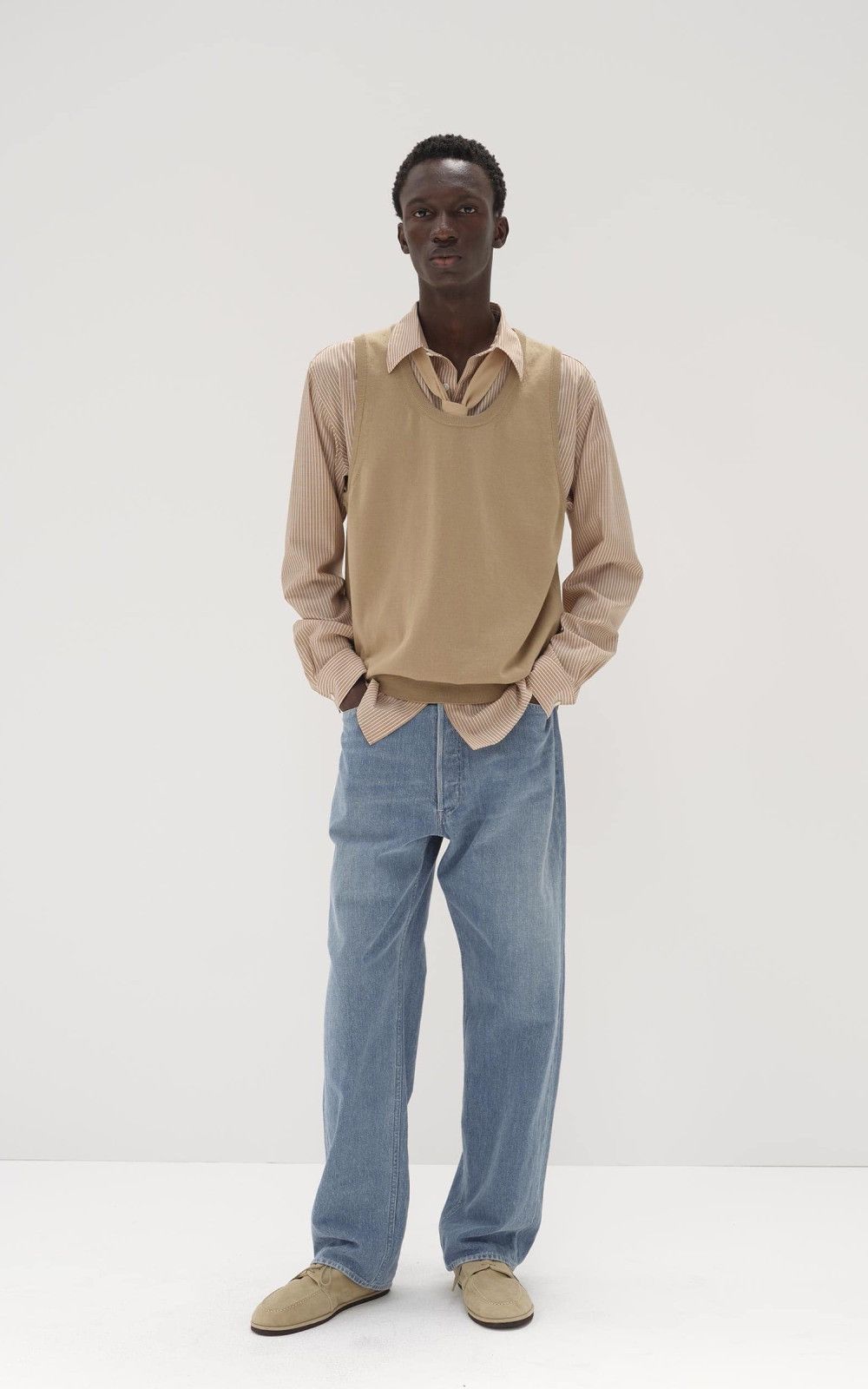 AURALEE SELVEDGE LIGHT DENIM PANTS 3 デニム