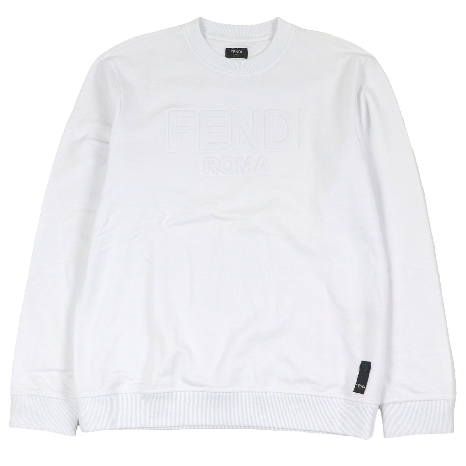 Fendi Fendi Fendi Logo embossed Cotton Sweatshirt Cotton Sweatshirts & Hoodies FY1079 DUTY FREE for USA Size ONE SIZE - 1 Thumbnail