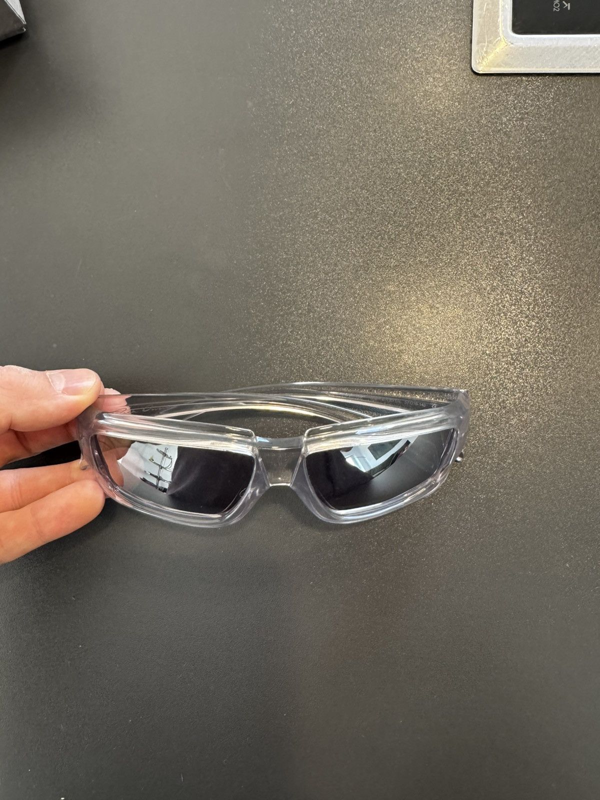 Rick Owens Rick Owens Oversized Transparent Sunglasses Size ONE SIZE - 8 Thumbnail