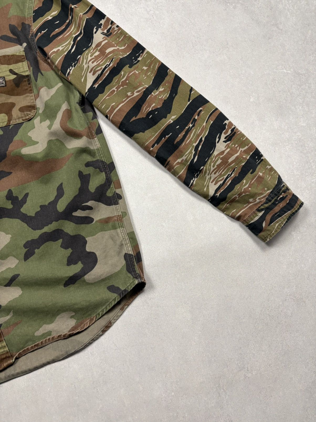 Denim & Supply Ralph Lauren Ralph Lauren Denim & Supply Camo Patchwork Military Shirt Size US M / EU 48-50 / 2 - 5 Thumbnail