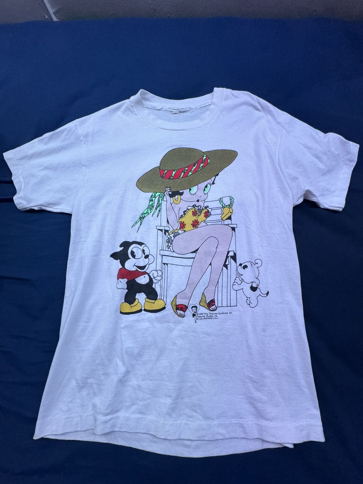 image of Thrifted x Vintage 1995 Betty Boop Lifeguard in White, Men's (Size XL)