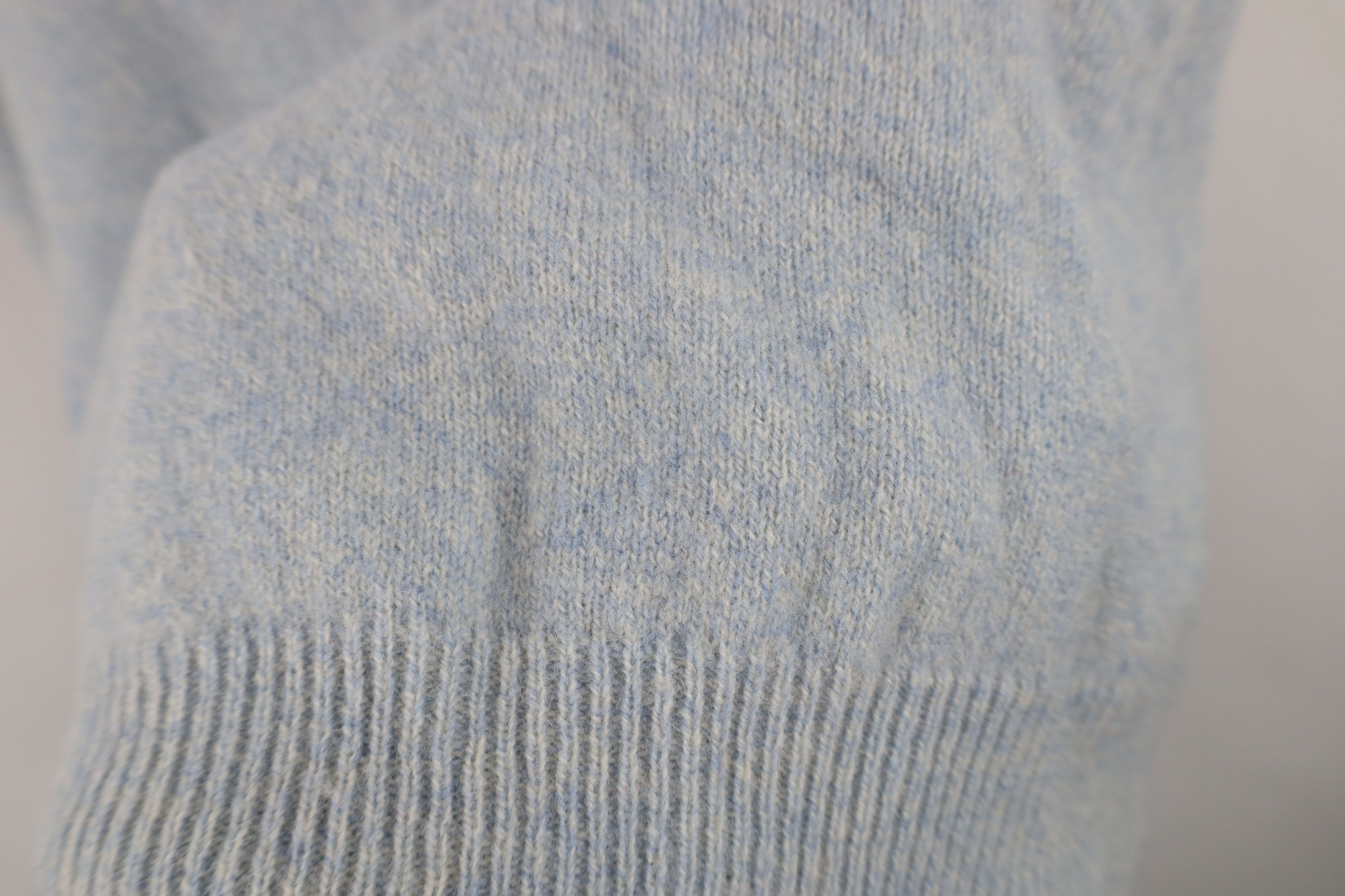 Nautica Vintage 90s Nautica Wool Knit V-Neck Sweater Vest Light Blue Size US L / EU 52-54 / 3 - 4 Thumbnail