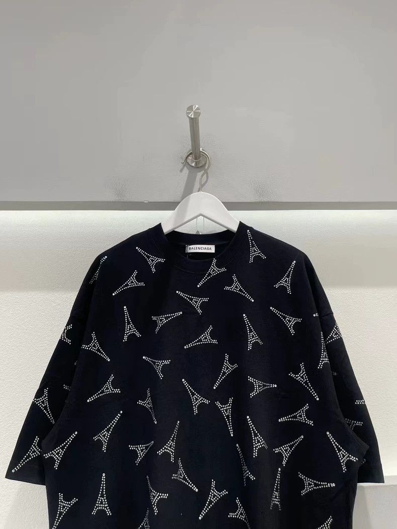 Balenciaga Balenciaga Eiffel Tower rhinestone short sleeve 2502-Nextar Size US S / EU 44-46 / 1 - 3 Thumbnail