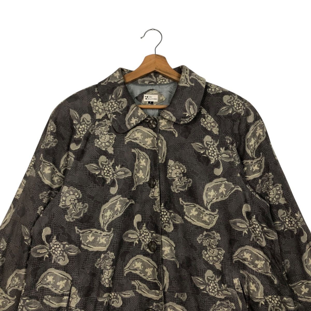 Japanese Brand 🔥VINTAGE LONG JACKET OVERPRINT YUKI BELLE ISSEY MIYAKE Size M / US 6-8 / IT 42-44 - 5 Thumbnail