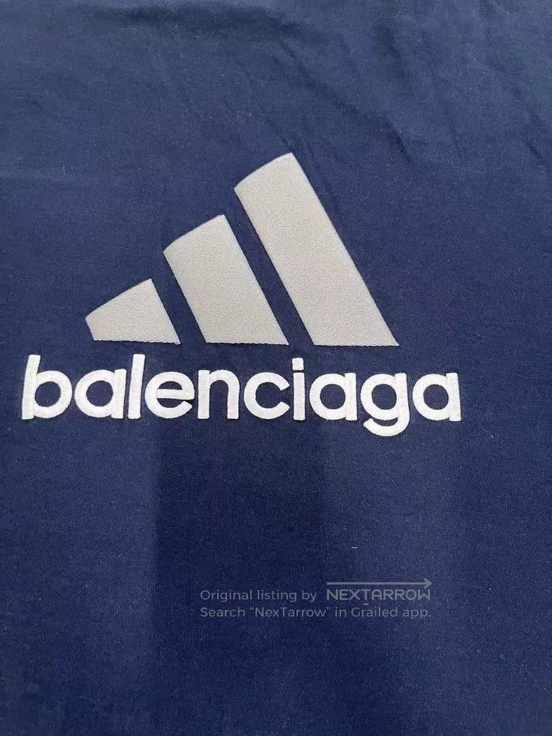 Balenciaga Balenciaga x adidas Logo Print Short Sleeve T. Size US M / EU 48-50 / 2 - 3 Thumbnail