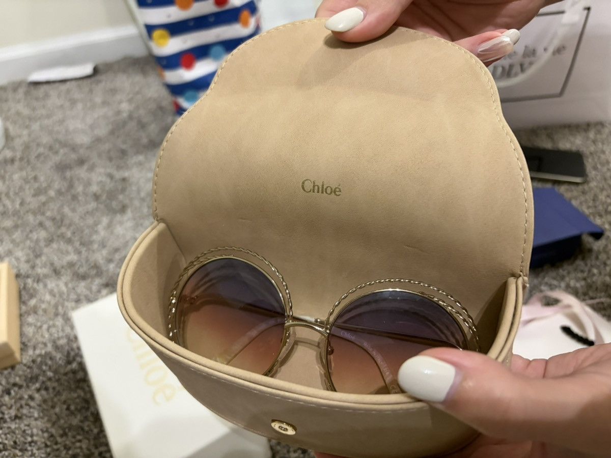 Chloe Chloe Gold/Rainbow Sunglasses Size ONE SIZE - 3 Thumbnail