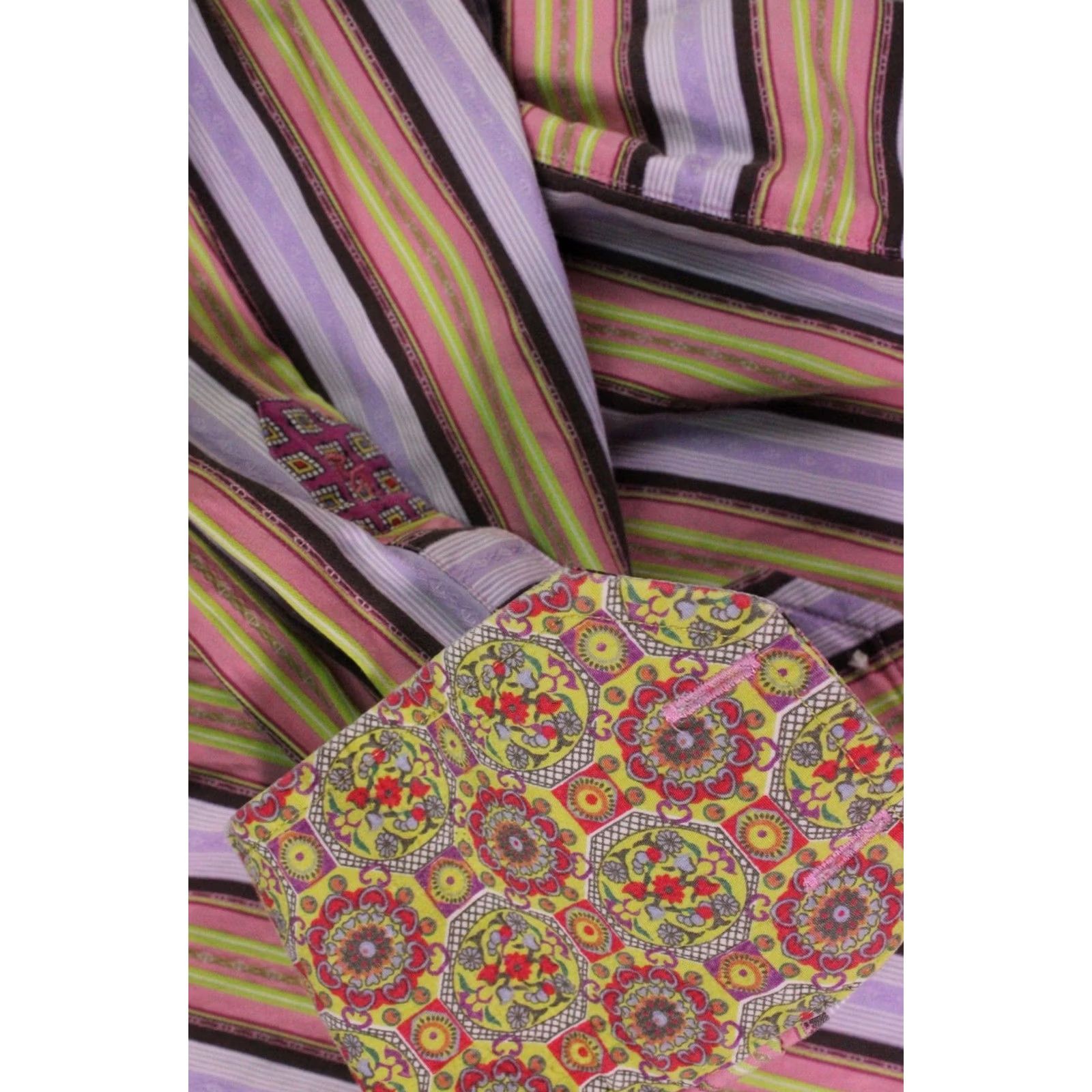 Robert Graham Robert Graham Shirt Mens 2XL Multicolor Stripe Knowledge Wisdom Truth Flip Cuff Size US XXL / EU 58 / 5 - 3 Thumbnail
