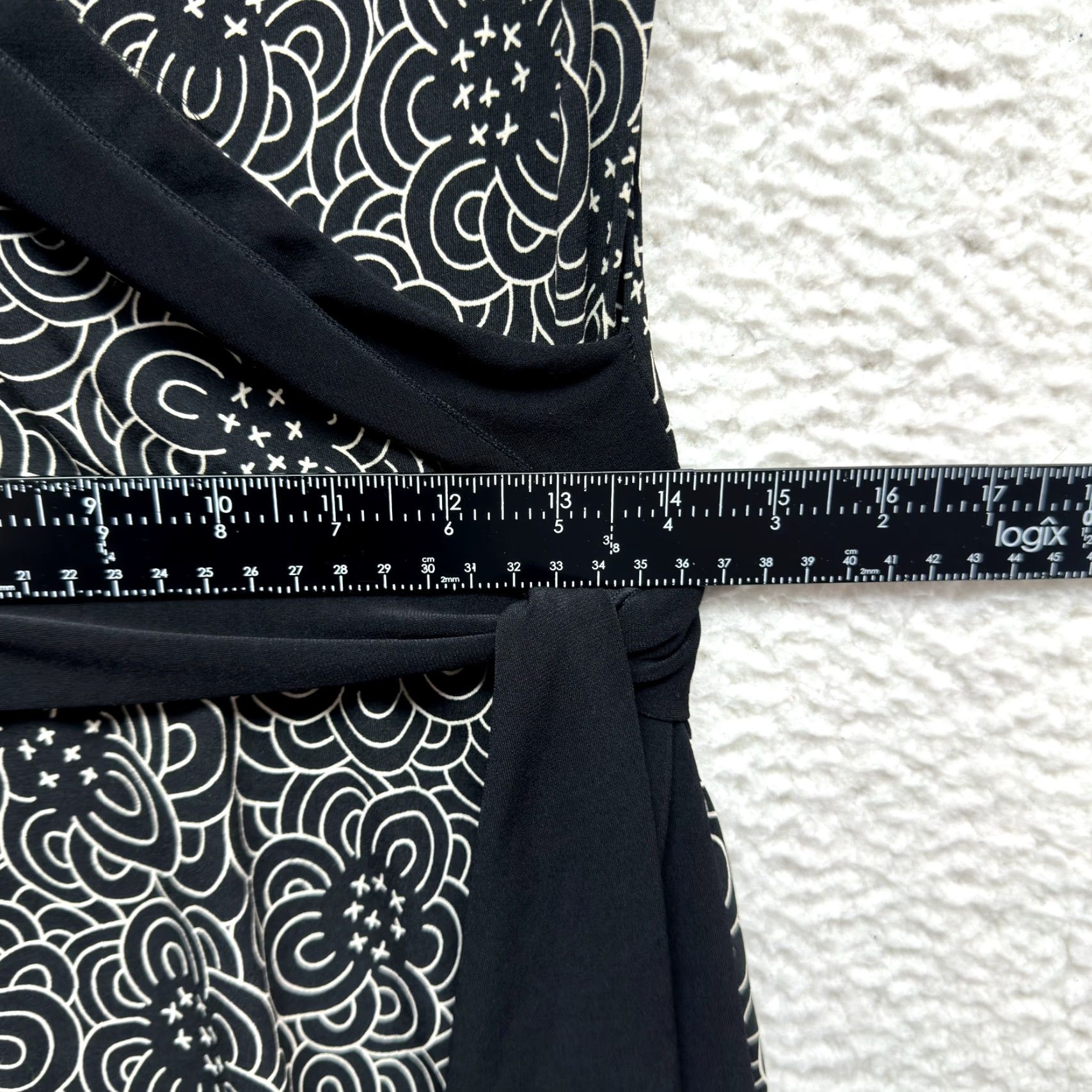 Vintage VINTAGE Y2K Max Studio Dress Small Black Pattern Slinky Stretch Corpcore Office Size S / US 4 / IT 40 - 5 Thumbnail