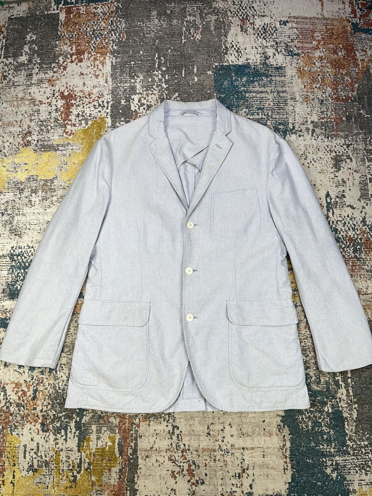 Polo Ralph Lauren Vtg Polo Ralph Lauren Checked Trim Single Breasted Blazers Size 44R - 5 Thumbnail