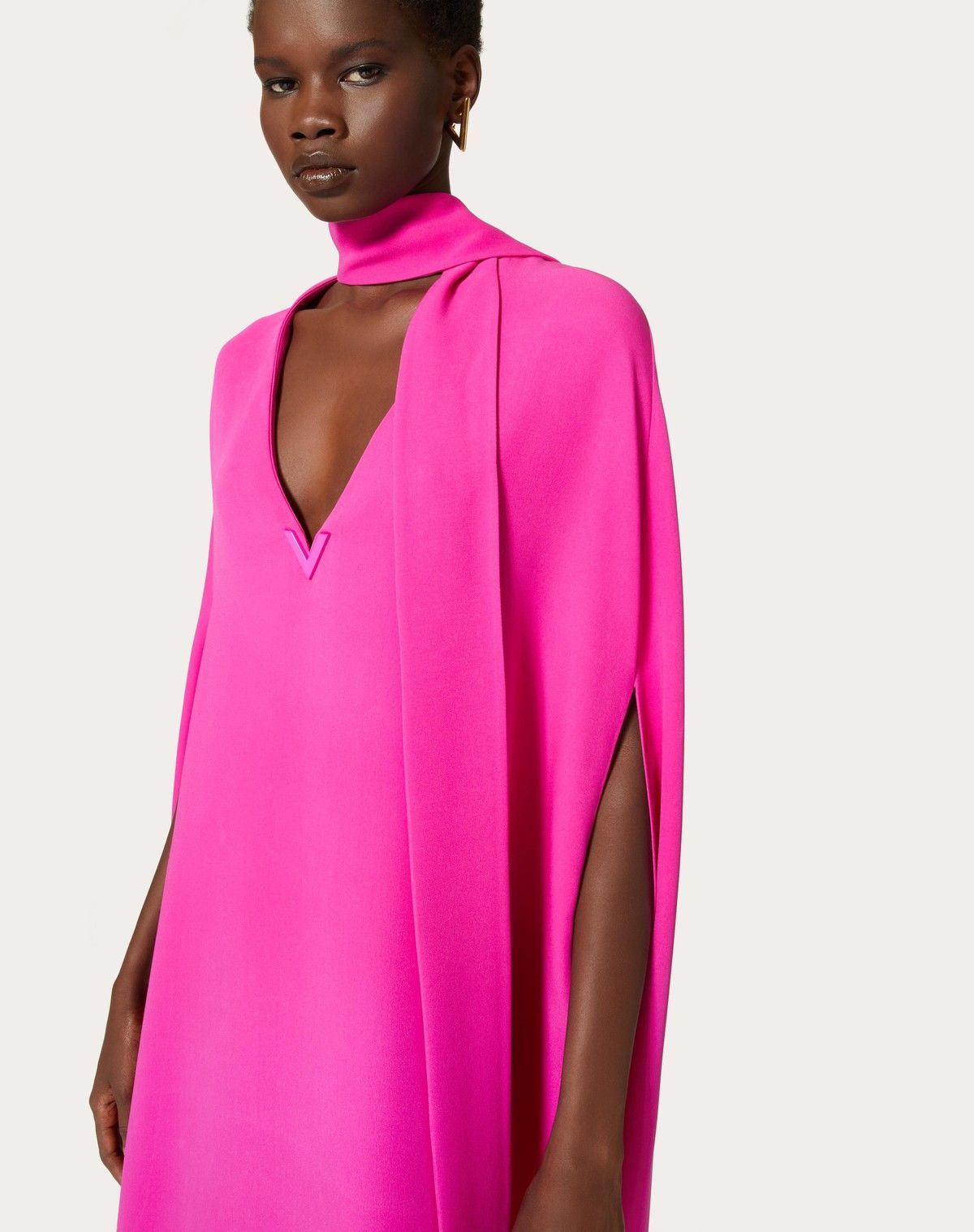 Valentino o1s1wg110525 Cady Couture Mini Dress in Pink Size XS / US 0-2 / IT 36-38 - 5 Thumbnail