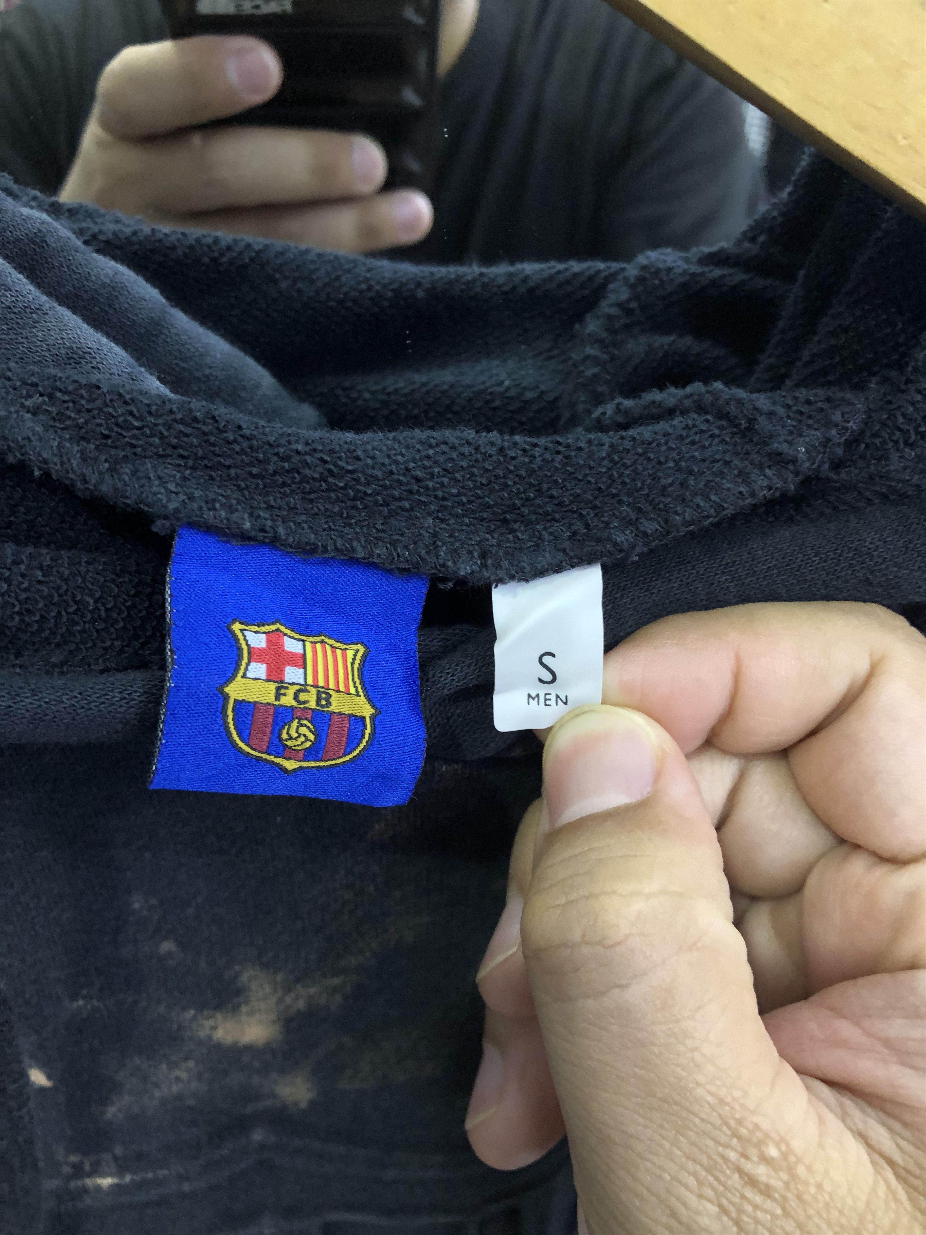 Other FC Barcelona Embossed Crest Black Hoodie Distressed Size US S / EU 44-46 / 1 - 8 Thumbnail
