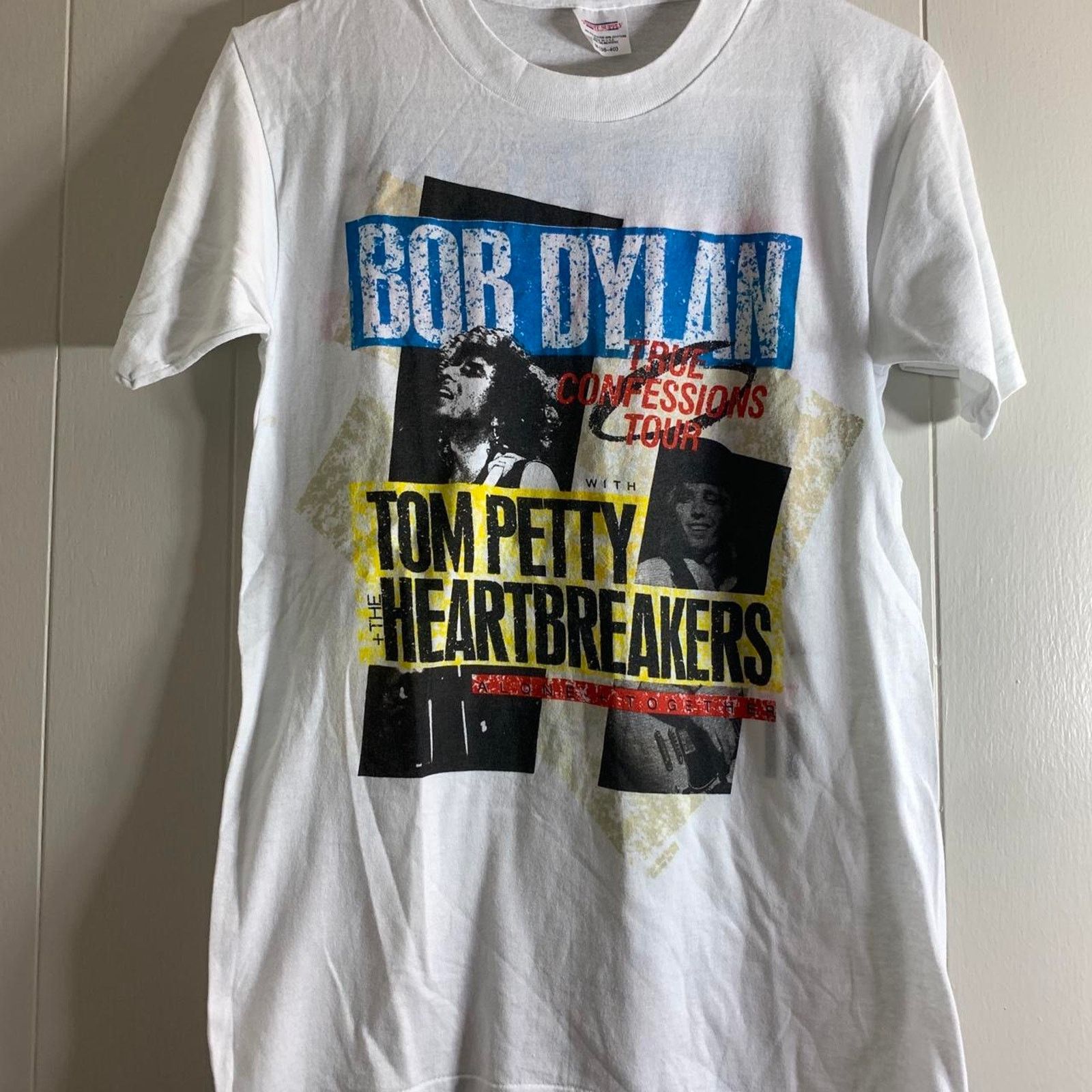 1986 BOB DYLAN TOM PETTY AND THE HEARTBREAKERS tee shirt M
