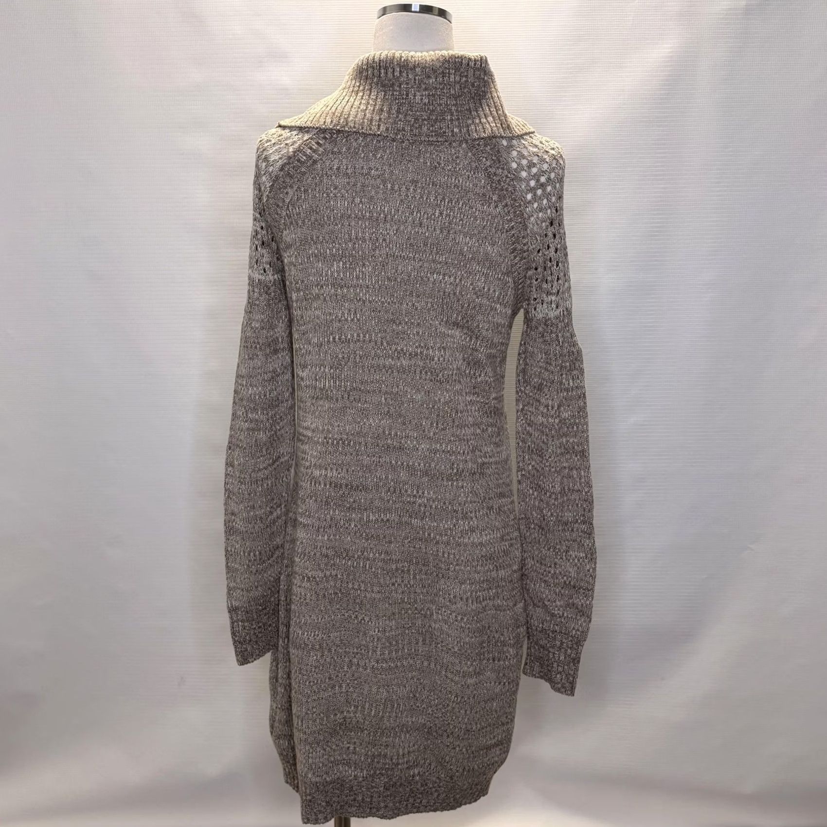 Prana prAna Sweater Dress Womens M Beige Marled Cowl Neck Long Sleeve Pockets Knit Size M / US 6-8 / IT 42-44 - 3 Thumbnail