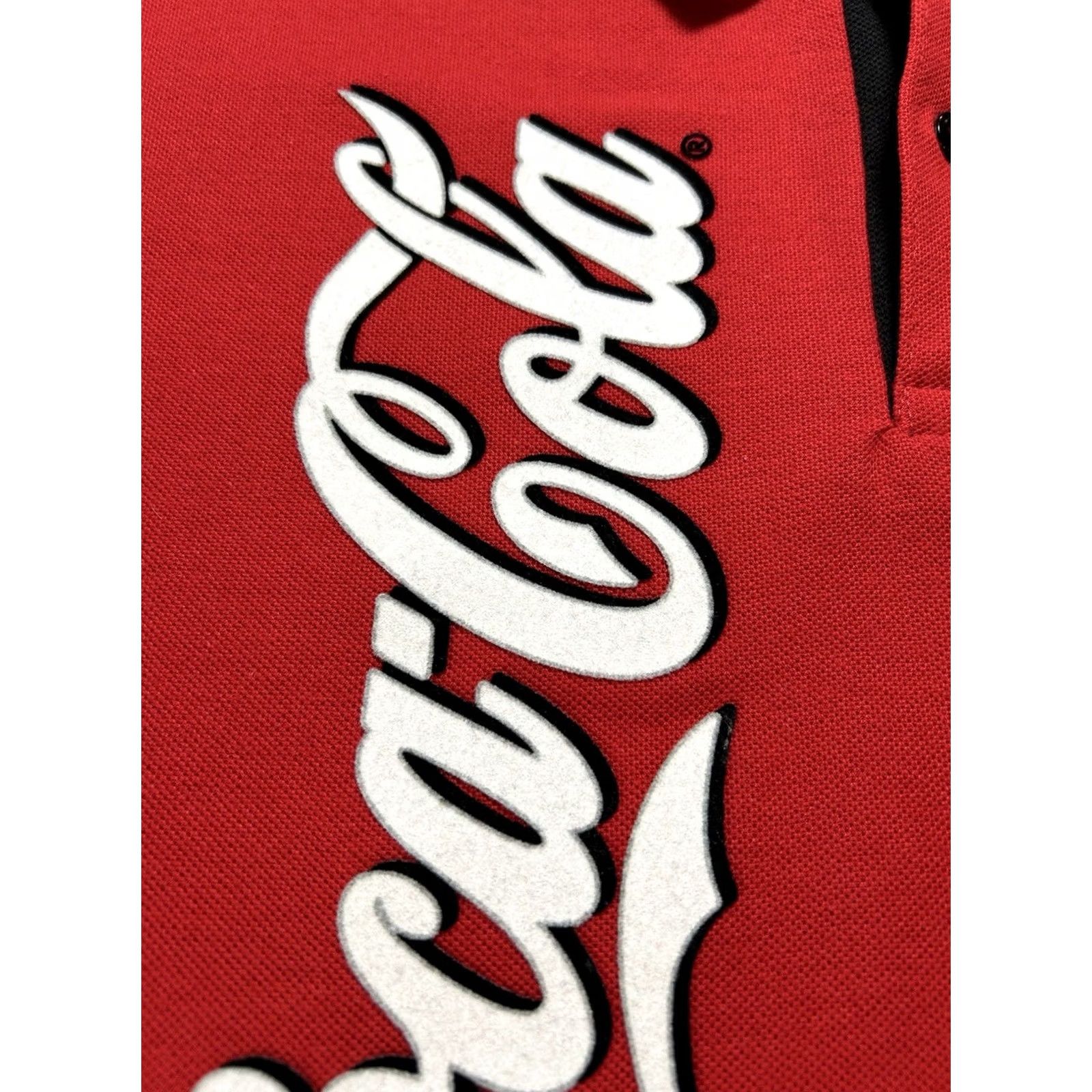 Vintage VINTAGE Coca-Cola Polo Shirt XL Red Soda Drink Company Promo Big Logo 25x31 Inches Size US XL / EU 56 / 4 - 4 Thumbnail