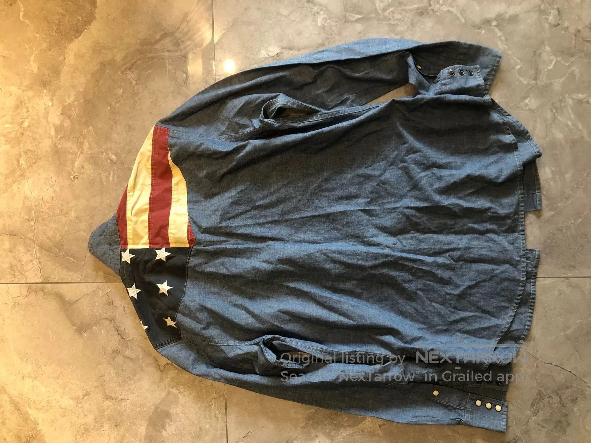 Japanese Brand Ralph Lauren Vintage Denim Shirt Jacket. Size US L / EU 52-54 / 3 - 2 Thumbnail