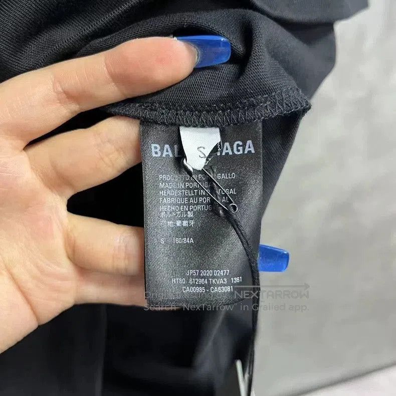 Balenciaga Balenciaga Black Melted Smile Print T-shirt. Size US S / EU 44-46 / 1 - 4 Thumbnail