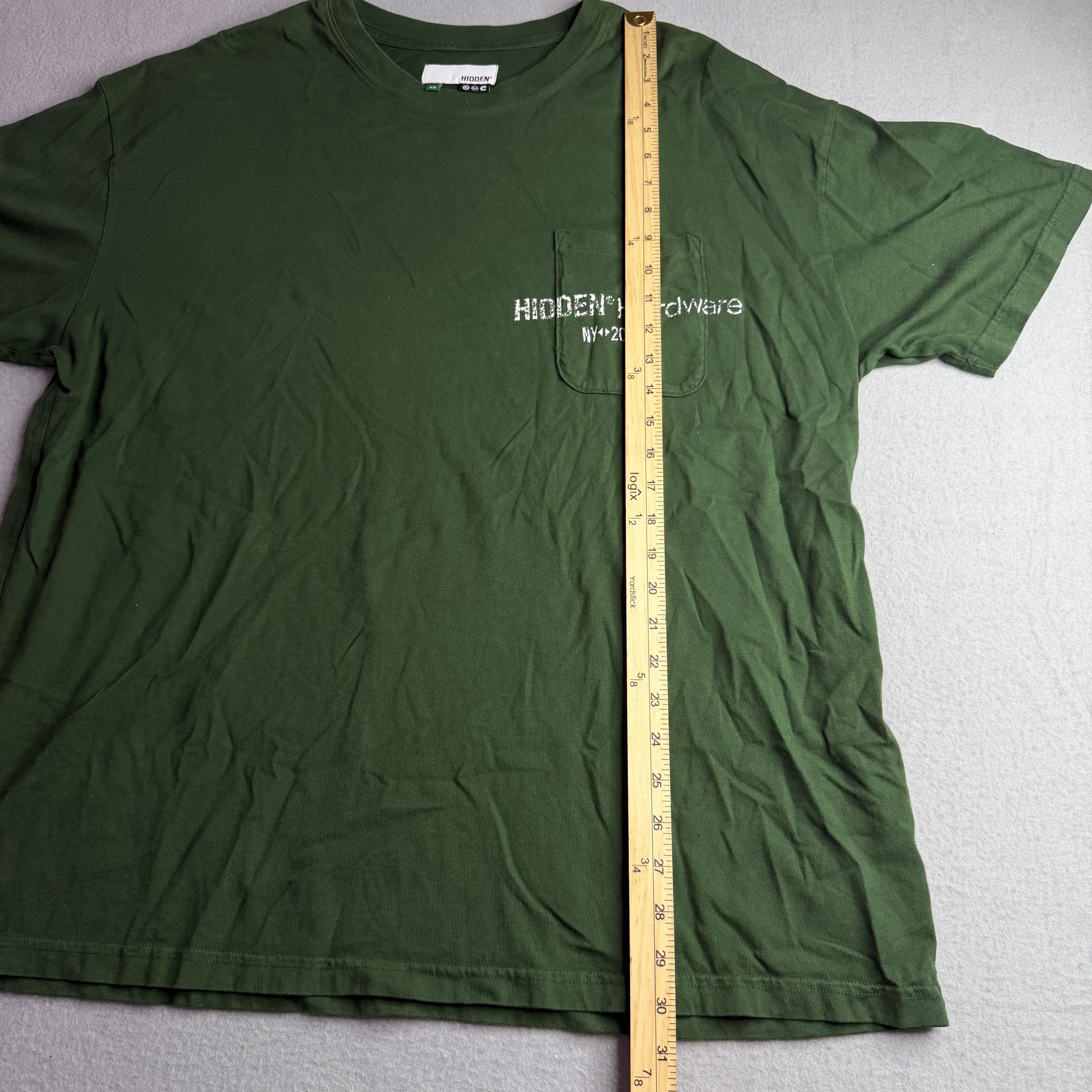 HIDDEN Hidden NY forest green graphic t-shirt Size US XXL / EU 58 / 5 - 3 Thumbnail