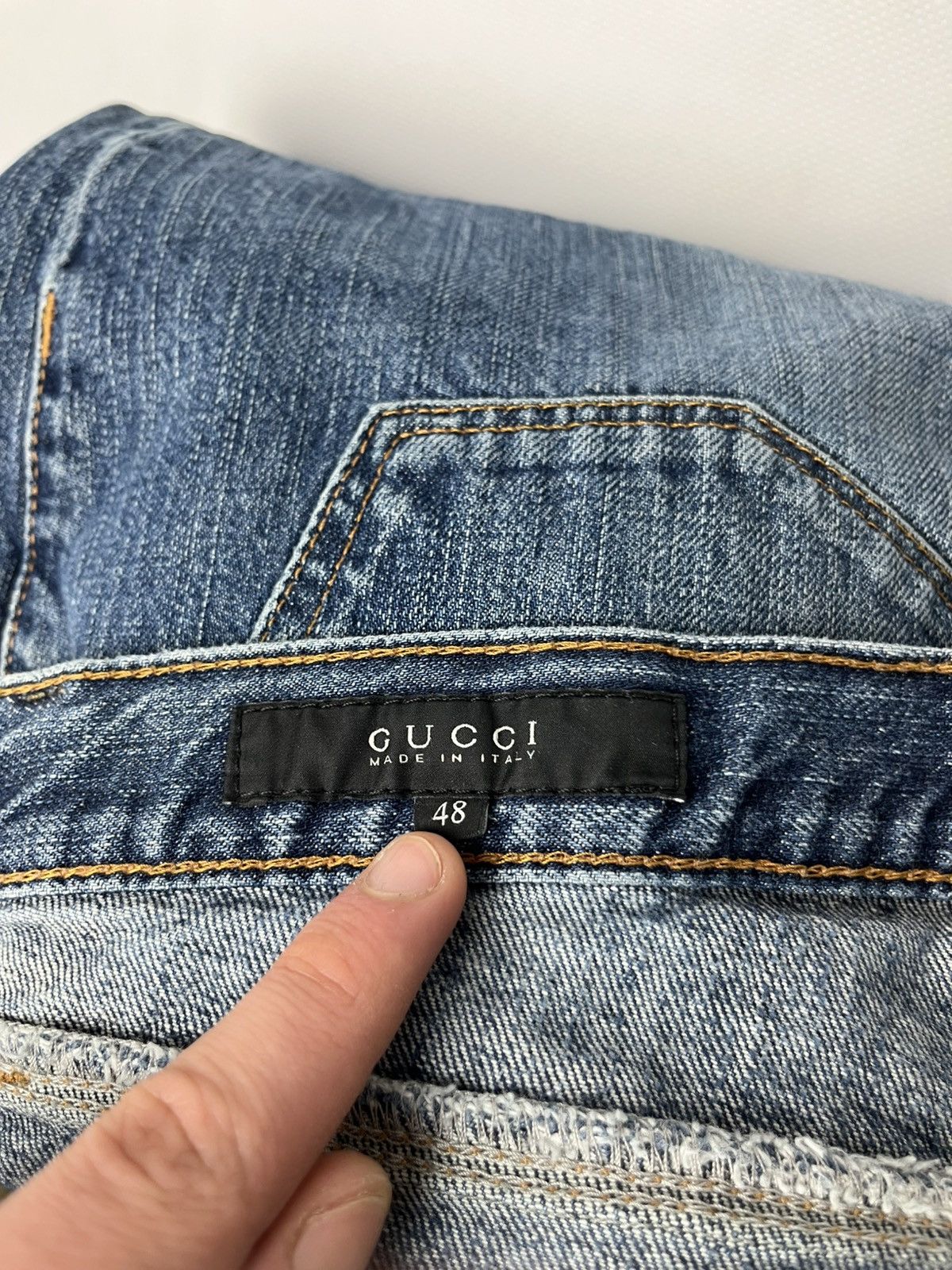 Gucci Gucci 2009 Skinny Fit Denim Jeans GG Logo Size 48 Size US 32 / EU 48 - 15 Thumbnail