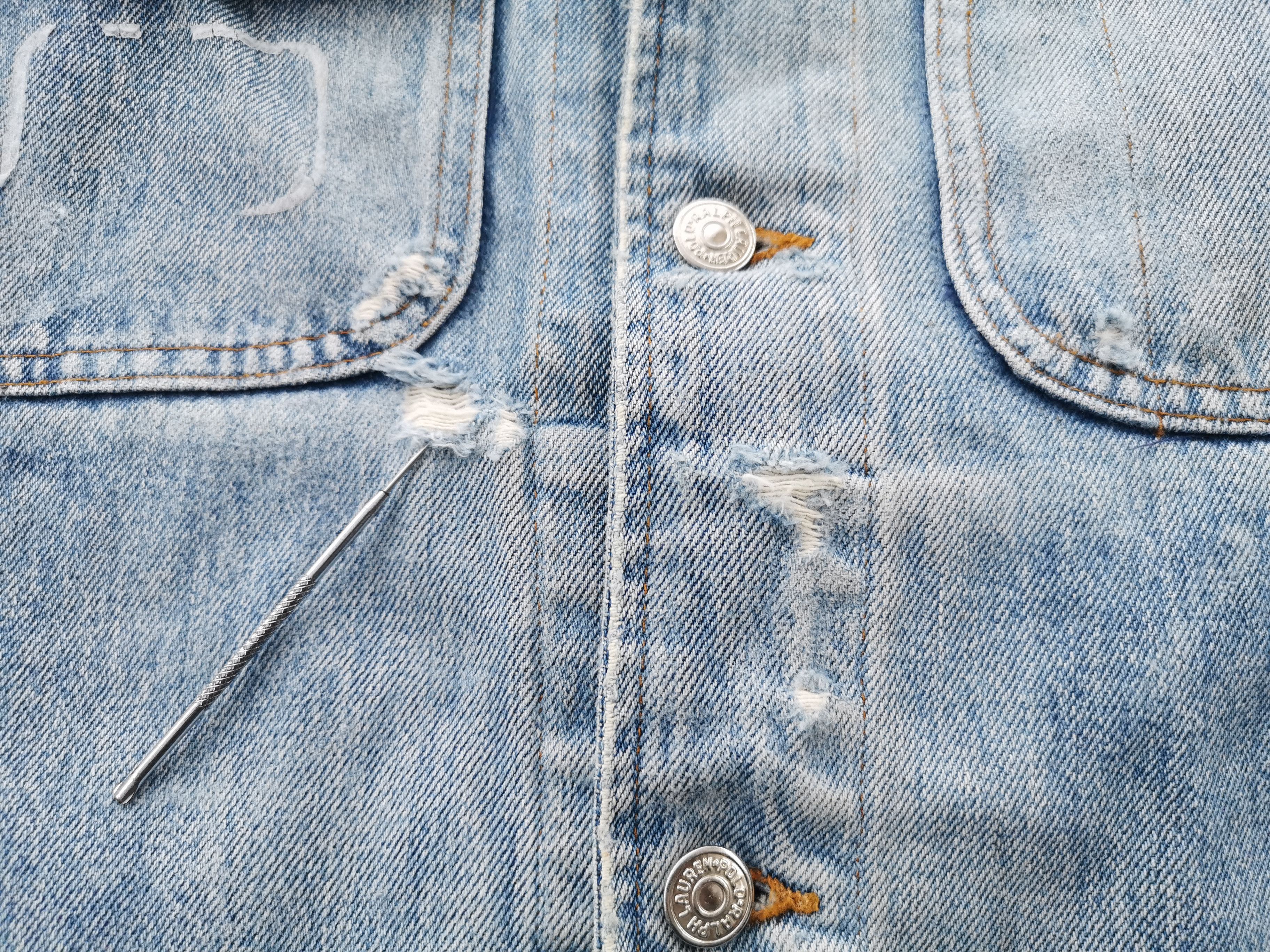 Polo Ralph Lauren Vintage 90's Polo Ralph Lauren Dungaress Denim Jacket Size US L / EU 52-54 / 3 - 7 Thumbnail
