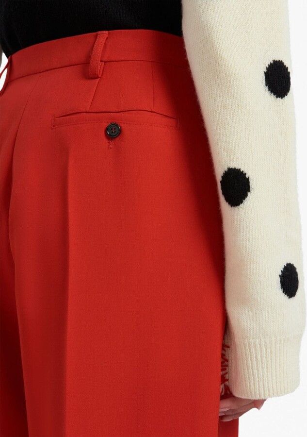 Marni o1srvl11e0624 Trousers in Red Size 26" / US 2 / IT 38 - 5 Thumbnail