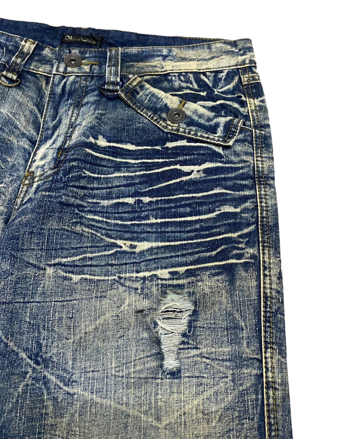 If Six Was Nine Rare Design Vintage Brand Black Crown Flared Jeans 1990s Size US 32 / EU 48 - 5 Thumbnail