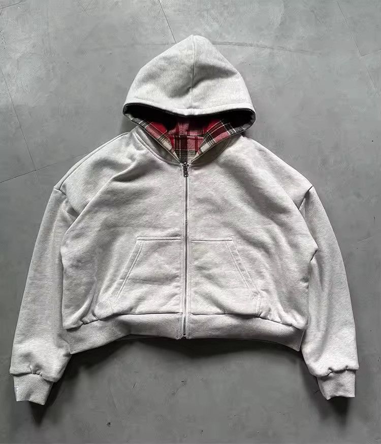 Other Plaid Print Reversible Hoodie Size US L / EU 52-54 / 3 - 3 Thumbnail