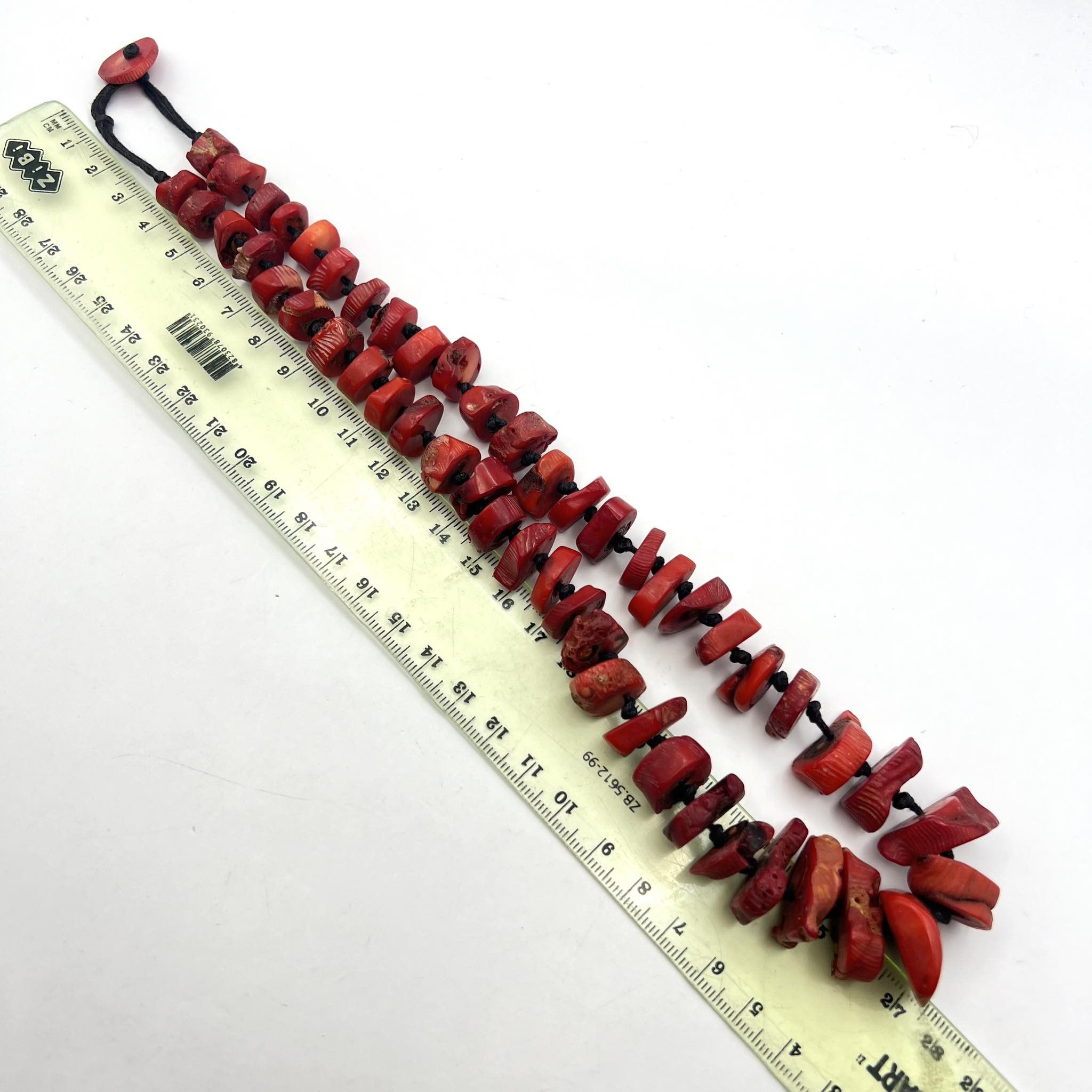 Vintage Vintage Women Jewelry Necklace Bead Natural Red Coral 101 gr Size ONE SIZE - 2 Thumbnail