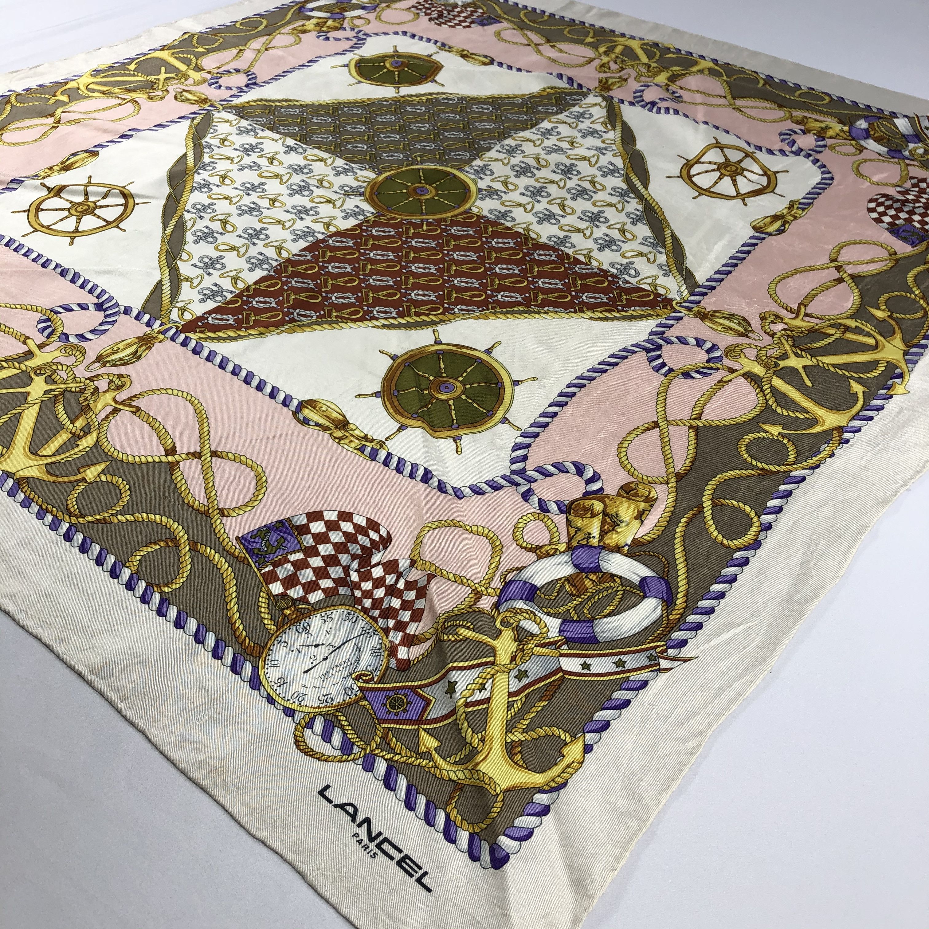 Lancel Vintage Lancel Silk Scarf Size ONE SIZE - 3 Thumbnail