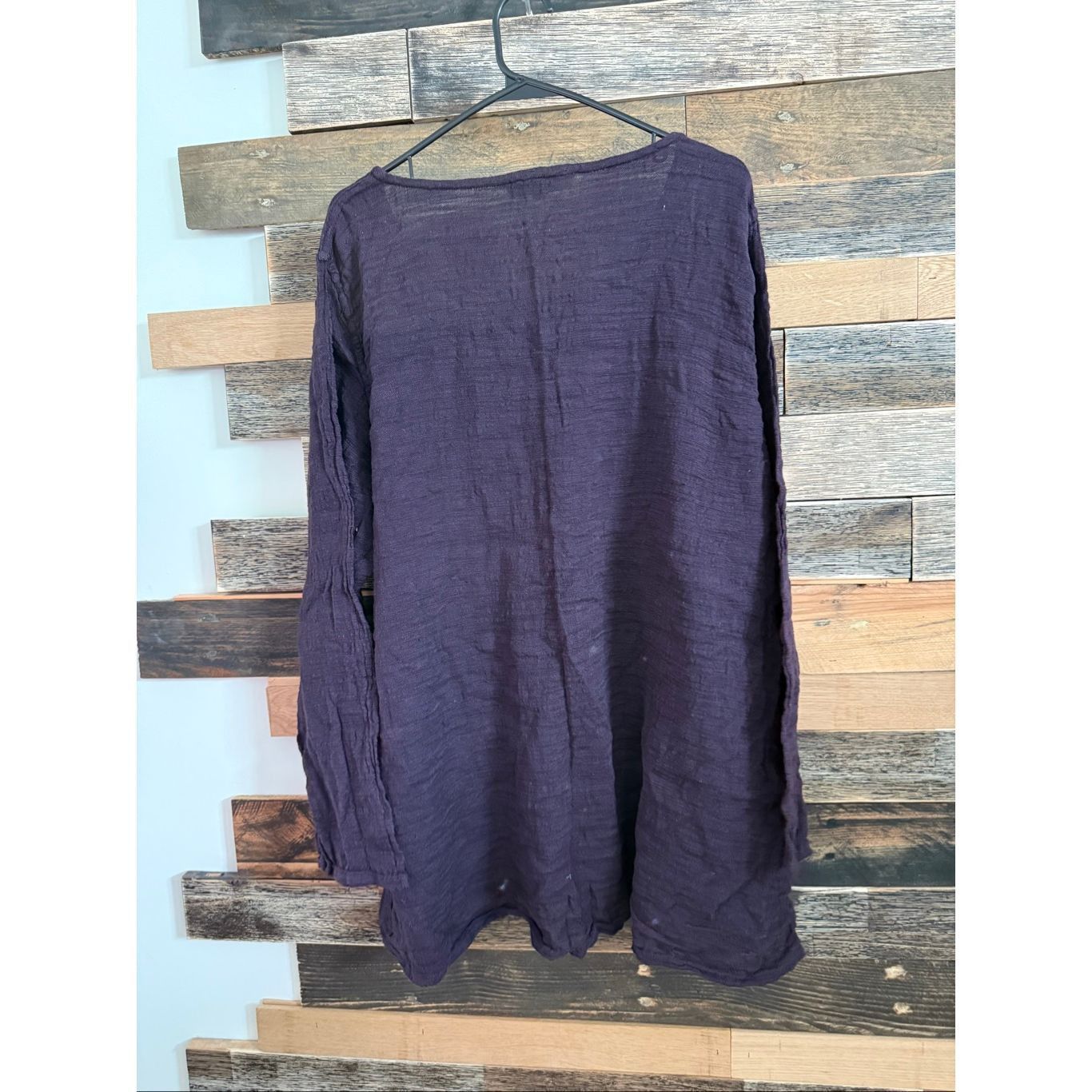 FLAX Flax NWOT relaxed fit linen cotton top tunic purple size med Size M / US 6-8 / IT 42-44 - 3 Thumbnail