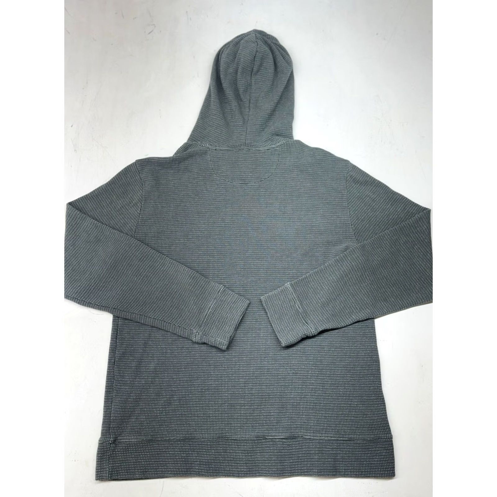 Vince Vince Mens Green 100% Pima Cotton Long Sleeve Textured Hooded Pullover Hoodie M Mens Size US M / EU 48-50 / 2 - 6 Thumbnail