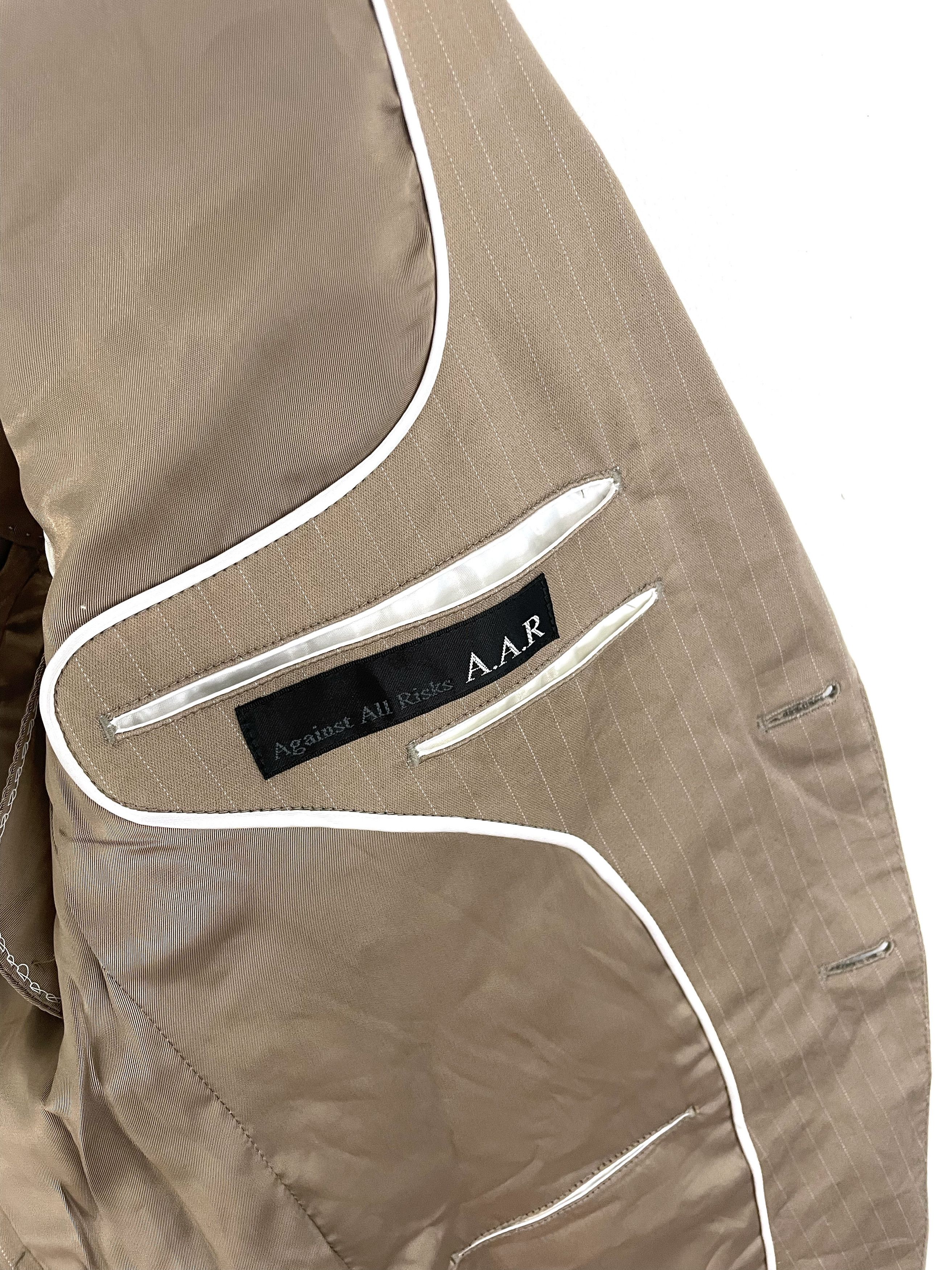 Yohji Yamamoto AAR Pinstripe Blazer Size US M / EU 48-50 / 2 - 6 Thumbnail