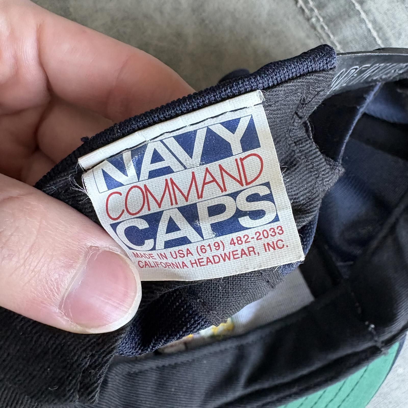 Vintage Vintage 90s USS Cimarron AO-177 Shark Navy USN SnapBack Hat Size ONE SIZE - 4 Thumbnail