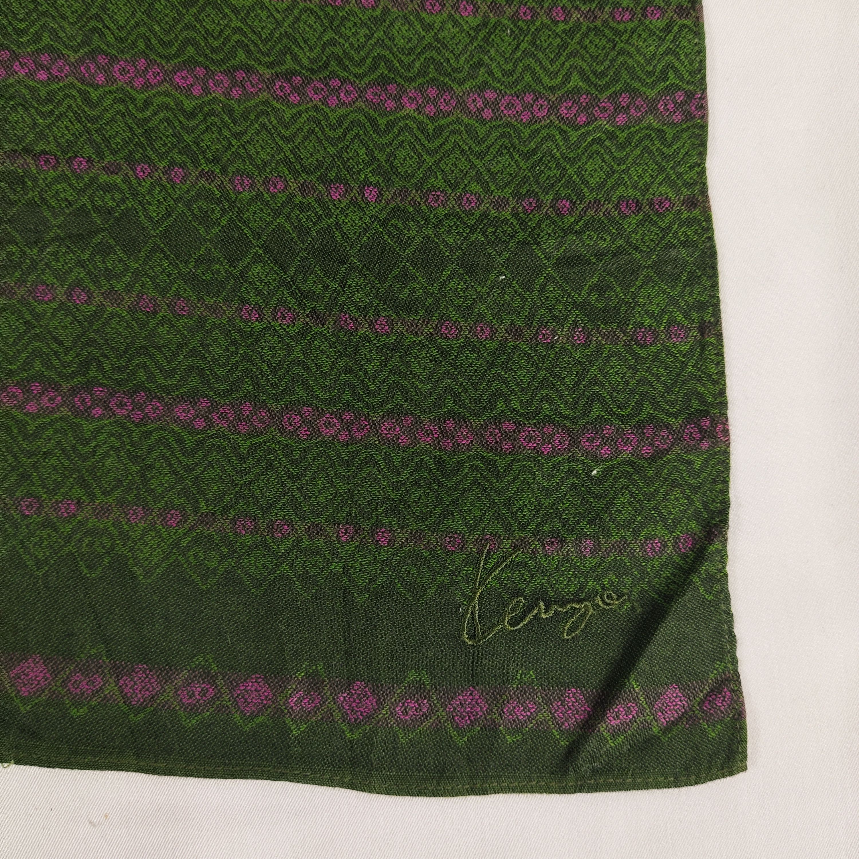 Kenzo × Vintage Kenzo Handkerchief / Neckerchief / Bandana FZ073 Size ONE SIZE - 5 Thumbnail