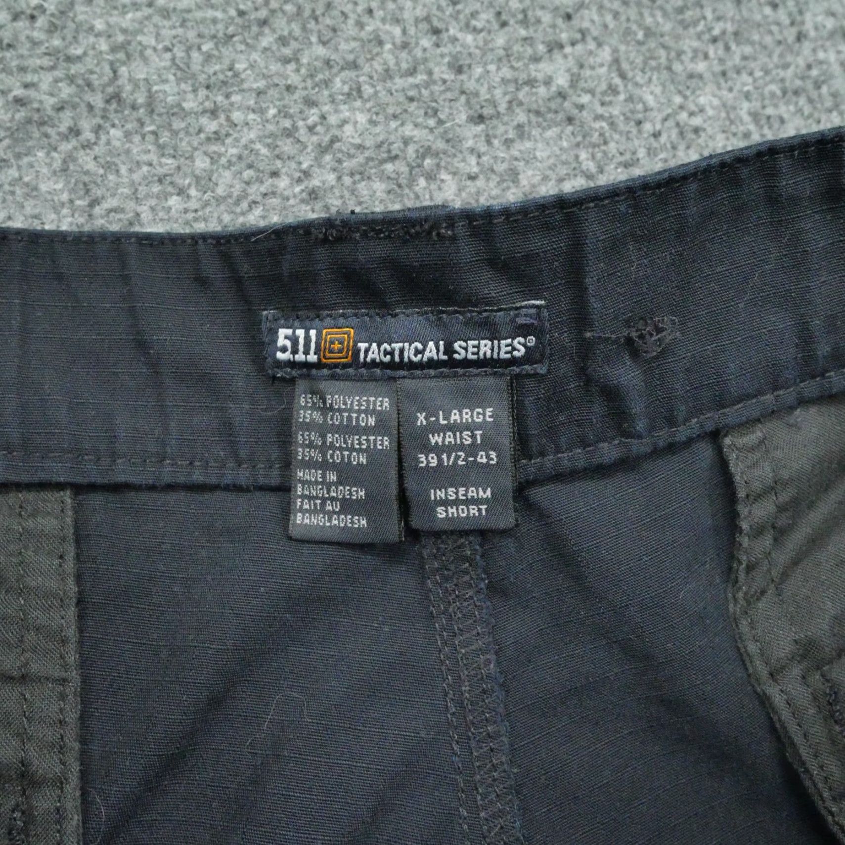 Vintage VINTAGE 5.11 Tactical Pants Mens XL Short 37x28 Blue Navy Cargo Double Knee Ripstop 511 Men Pants Cargo Outdoor 90s Mens Size US 37 - 6 Thumbnail