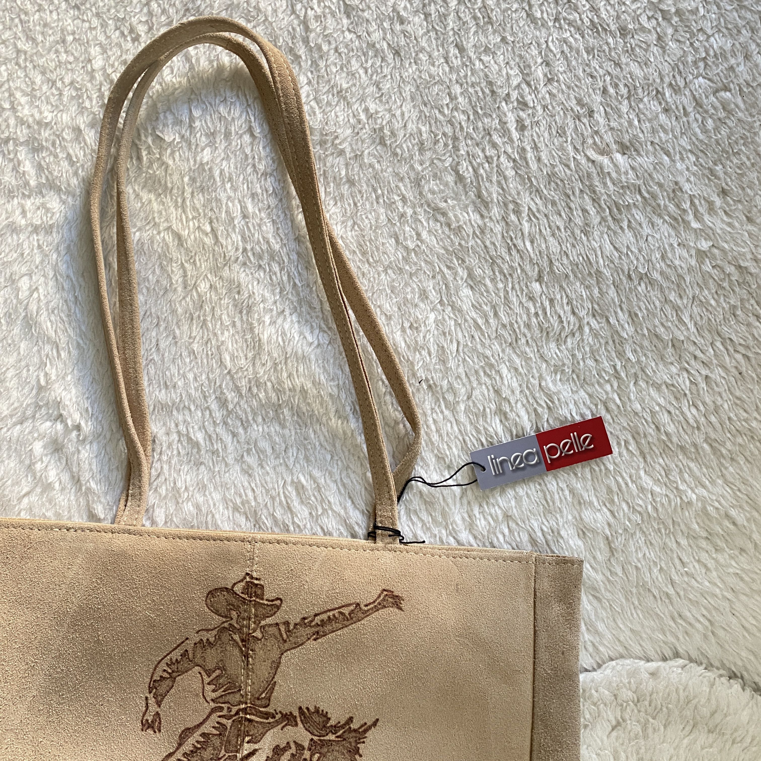 Other Hand-Burned Suede Tote Bag – One-of-One Custom Design Size ONE SIZE - 4 Thumbnail