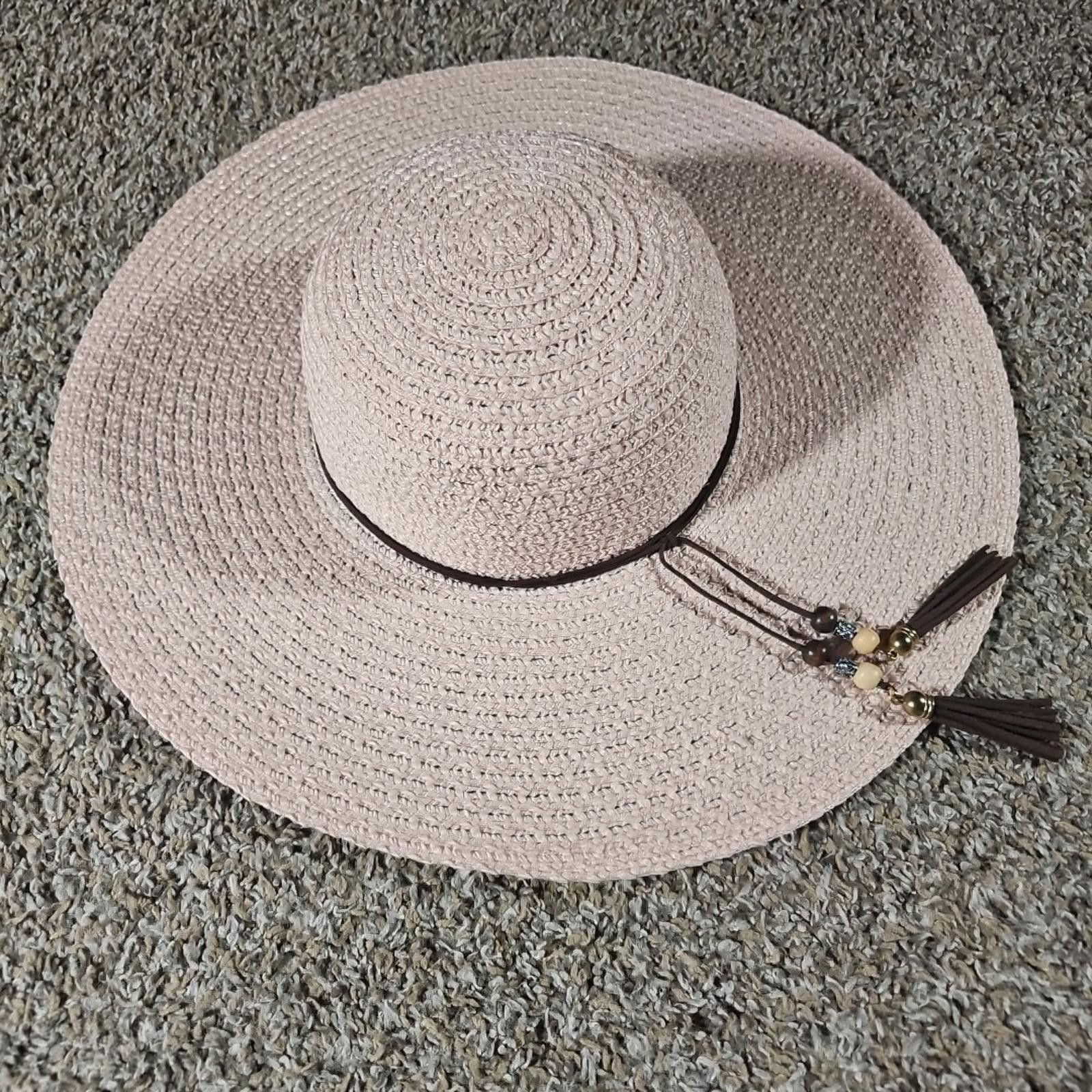 Other C&G Womens Pink Wide Brim Hat Size ONE SIZE - 1 Thumbnail