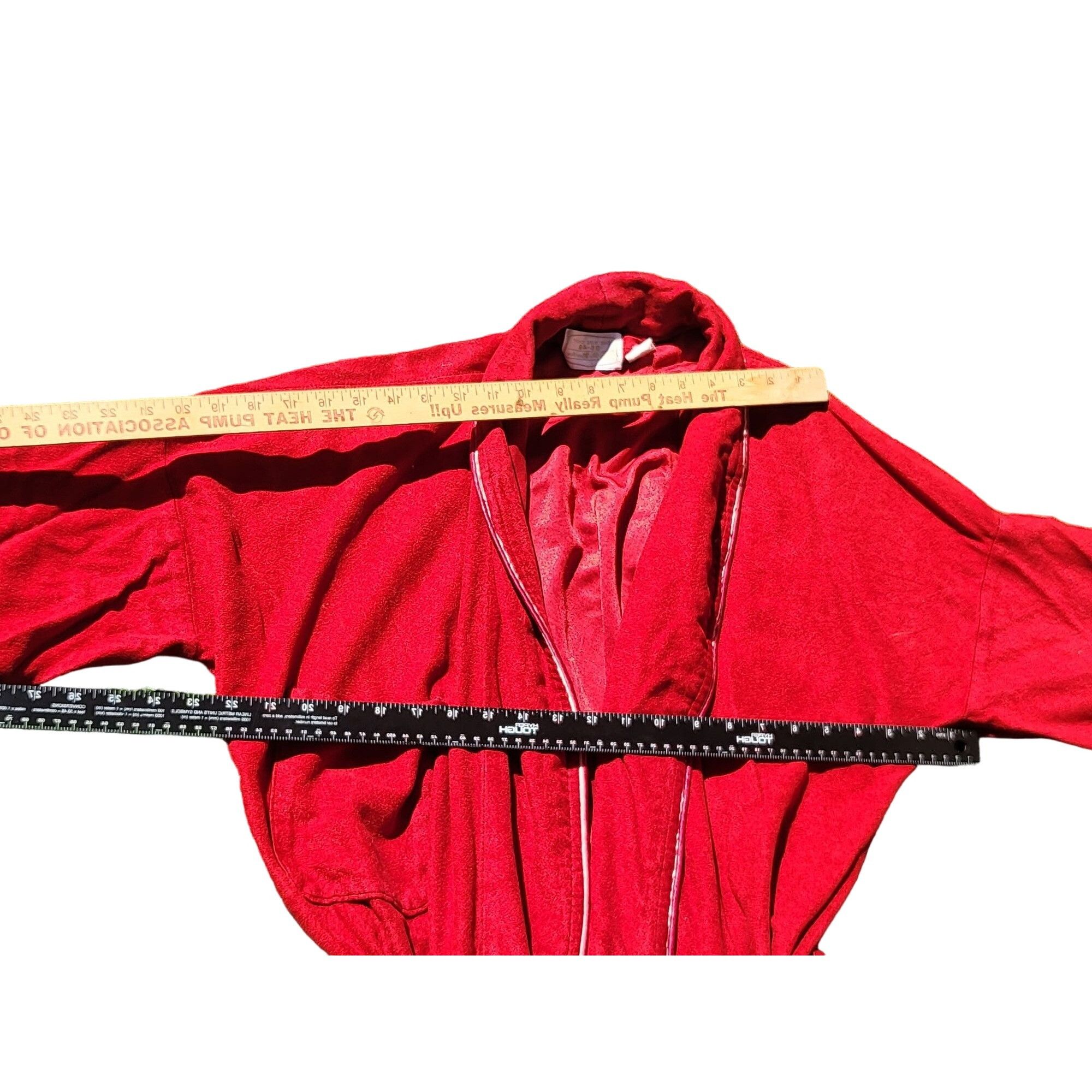 Sears Vintage Sears The Men's Store Robe Sz 36-48 Red Casual Sleep Size ONE SIZE - 6 Thumbnail