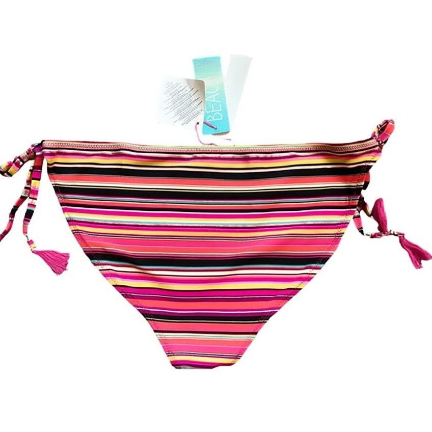 Other Accesorize Striped Brazilian Swim Bikini Bottom, US12 Size ONE SIZE - 8 Thumbnail
