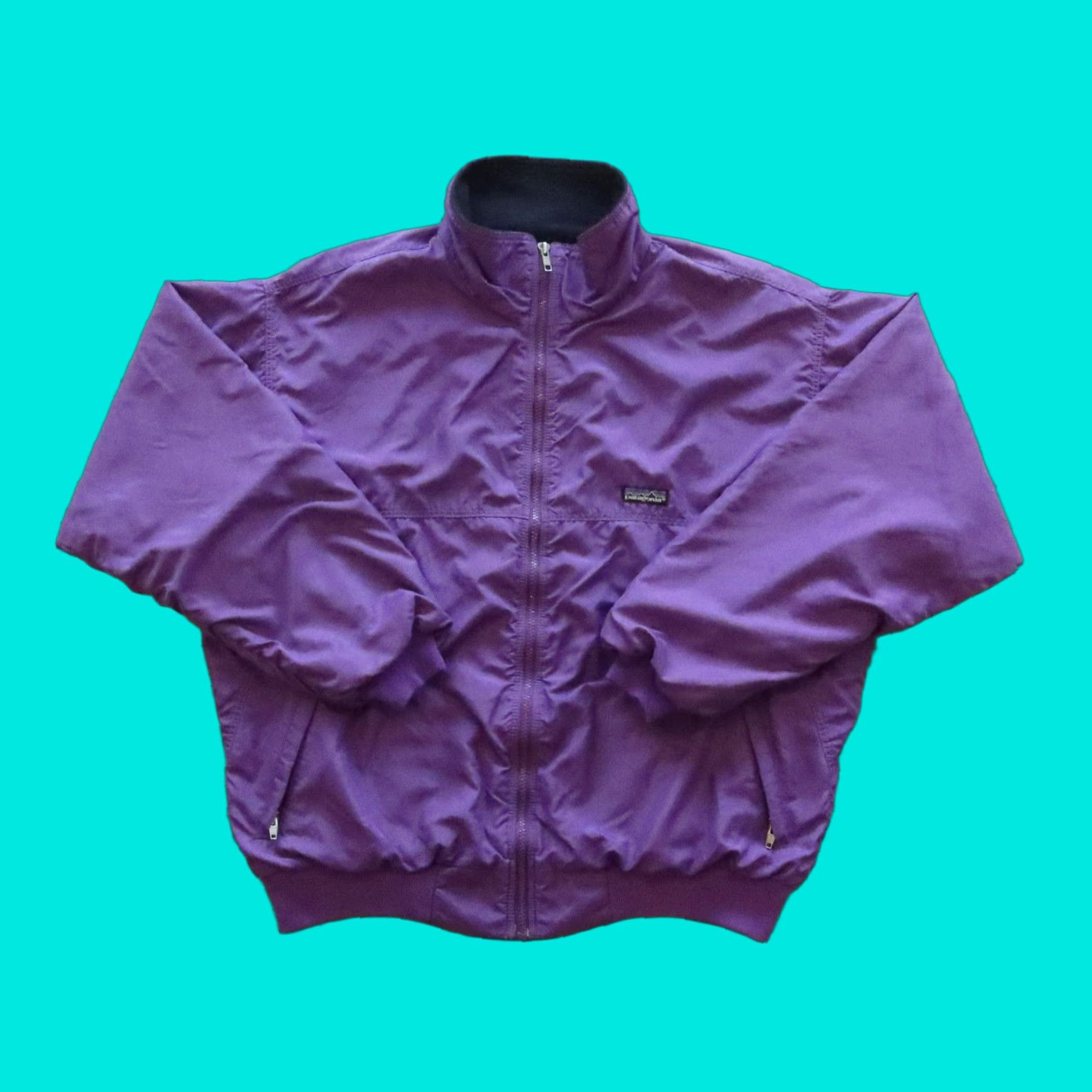 Patagonia VINTAGE Patagonia Bomber Jacket Mens L Purple Shirt Jacket Size US L / EU 52-54 / 3 - 1 Thumbnail