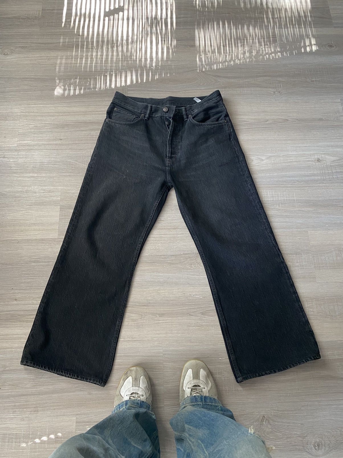 Acne Studios Acne Studios 2021m faded black denim jeans