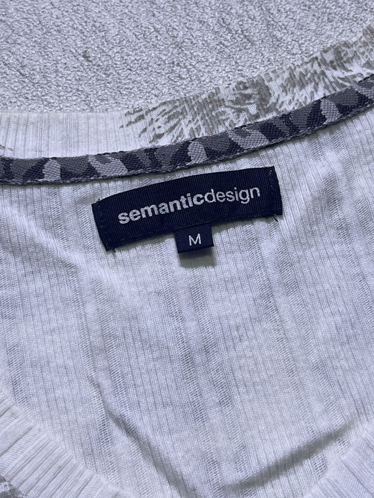 Japanese Brand Y2K SEMANTIC DESIGN short sleeve tshirt Size S / US 4 / IT 40 - 3 Thumbnail