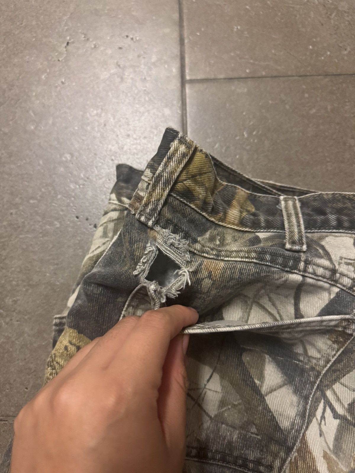 Wrangler Vintage 90s Wrangler Woodland Camo Fleece Lined Pants Size US 36 / EU 52 - 3 Thumbnail