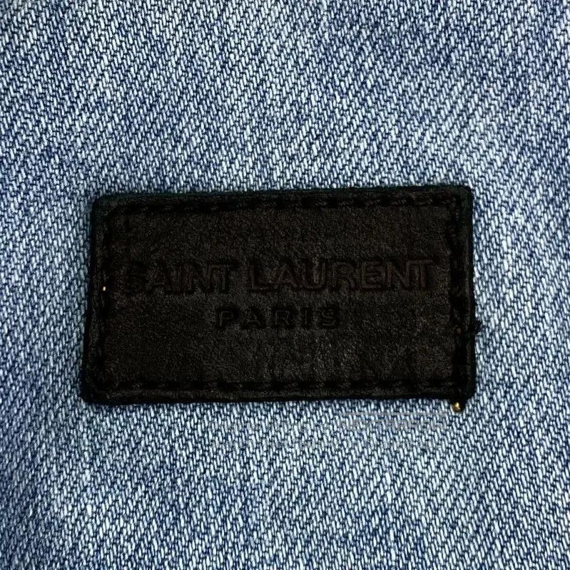 Yves Saint Laurent YSL Blue Women's Jean Jacket Size S . Size S / US 4 / IT 40 - 6 Thumbnail